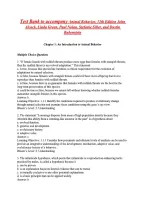 Test Bank to accompany Animal Behavior&comma; 12th Edition John  Alcock&comma; Linda Green&comma; Paul Nolan&comma; Stefanie Siller&comma; and Dustin  Rubenstein  