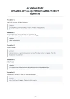 Av Knowledge&NewLine;Updated Actual Questions With Correct&NewLine;Answer