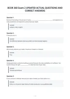 Bcor 360 Exam 2 Updated Actual Questions And&NewLine;Correct Answers