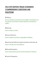 Atls 10Th Edition Triage Scenarios&NewLine;Comprehensive Questions And&NewLine;Solutions