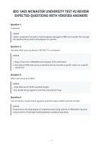 Bio 1A03 Mcmaster University Test &num;2 Review&NewLine;Expected Questions With Verified Answers&NewLine;