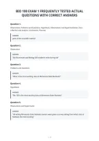 Bio 101 Ch&period; 22 Nvcc Study Guide Latest Actual&NewLine;Exam With Verified Questions & Correct&NewLine;Answers