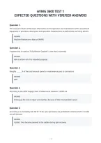 Avmg 3600 Test 1&NewLine;Expected Questions With Verified Answers