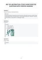 Bio 155 Lab Practical Study Guide Expected&NewLine;Questions With Verified Answers