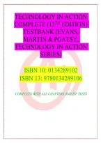 Testbank - Technology In Action Complete &lpar;13Th Edition&rpar; By Evans&comma; Martin & Poatsy