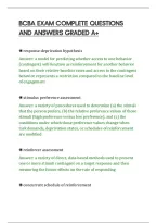 &NewLine;Bcba Exam Complete Questions&NewLine;And Answers Graded A&plus;