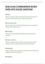 Bcba Exam Comprehensive Review&NewLine;Paper With Solved Questions
