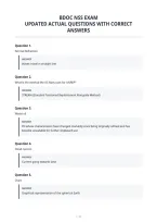 Bdoc Nss Exam&NewLine;Updated Actual Questions With Correct&NewLine;Answers