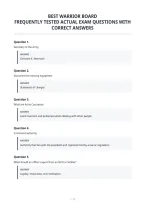 Best Warrior Board&NewLine;Frequently Tested Actual Exam Questions With&NewLine;Correct Answers