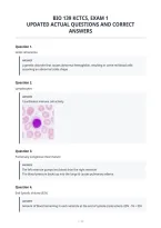 Bio 139 Kctcs&comma; Exam 1&NewLine;Updated Actual Questions And Correct&NewLine;Answers