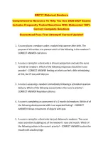 NM717 Maternal Newborn  &NewLine;Comprehensive Resource To Help You Ace 2026-2027 Exams &NewLine;Includes Frequently Tested Questions With Elaborated 100&percnt; &NewLine;Correct Complete Solutions  &NewLine;Guaranteed Pass First Attempt&excl;&excl; Current Update&excl;&excl; 