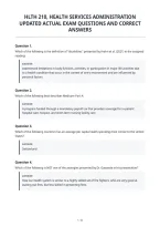 Hlth 310 Chapter 8 Updated Actual Questions&NewLine;With Correct Answers