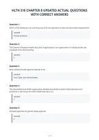 Hondros Nur 155 Exam 1 Updated Actual&NewLine;Questions And Correct Answers