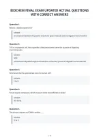 Biochem Final Exam Updated Actual Questions&NewLine;With Correct Answers