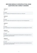 Biochem Module 8 Updated Actual Exam&NewLine;Questions And Correct Answers