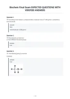 Biochem Final Exam Expected Questions With&NewLine;Verified Answers