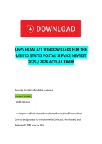 Usps 421 Window Clerk Assessments With Correct Solutions&period;