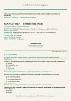 NCCAOM Biomedicine Exam 2026&sol;2027 &vert; 100 Verified Questions & Answers &vert; Acupuncture & Oriental Medicine Certification Prep &vert; Instant Download