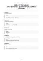 Biology Final Exam&NewLine;Updated Actual Questions With Correct&NewLine;Answers