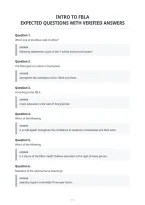 Intro To Fbla&NewLine;Expected Questions With Verified Answers&NewLine;