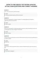 Intro To Fire Service Test Review Updated&NewLine;Actual Exam Questions And Correct Answers