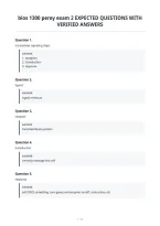 Bios 1300 Perey Exam 2 Expected Questions With&NewLine;Verified Answers