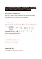 NR 547 Midterm Exam Prep 2026 &vert; Differential Diagnosis&comma; Clinical Assessment & Practice Questions