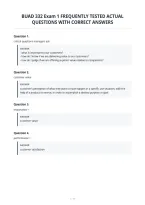 Buad 332 Exam 1 Frequently Tested Actual&NewLine;Questions With Correct Answers