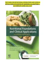Test Bank for Nutritional Foundations and Clinical Applications&colon; A Nursing Approach&comma; 8th Edition by Grodner &ndash; Complete Guide&comma; Chapters 1-20&NewLine;&NewLine;