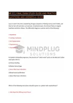 NR 511 Final Exam Study Guide &vert; Practice Questions & Answers &vert; A&plus; Exam Prep