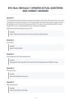Byu Nurs 300 Exam 1 Updated Actual Questions&NewLine;And Correct Answers