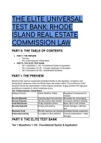2026&sol;2027 S-Tier Rhode Island Real Estate Commission Law Test Bank &lpar;Elite Scenarios&rpar;