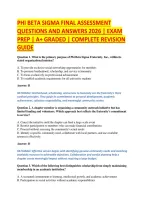 Phi Beta Sigma Final Assessment &NewLine;Questions And Answers 2026 &vert; Exam &NewLine;Prep &vert; A&plus; Graded &vert; Complete Revision &NewLine;Guide
