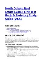 2026&sol;2027 North Dakota Real Estate Exam &vert; Elite Test Bank & Statutory Study Guide &lpar;Q&A&rpar;