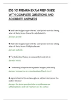 Ess 101 Premium Exam Prep Guide&NewLine;With Complete Questions And&NewLine;Accurate Answers