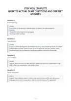C836 Wgu Complete&NewLine;Updated Actual Exam Questions And Correct&NewLine;Answers