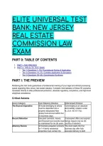 2026&sol;2027 ELITE UNIVERSAL TEST BANK&colon; New Jersey Real Estate Commission Law Exam &lpar;S-Tier Scenarios & Distractor Breakdowns&rpar;