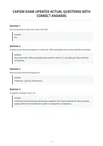 Capsim Exam Updated Actual Questions With&NewLine;Correct Answers
