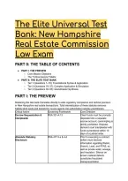 2026&sol;2027 The Elite Universal Test Bank&colon; New Hampshire Real Estate Commission Law Exam &lpar;RSA 331-A & RSA 477 Mastery&rpar;