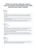 CAPSIM&colon; Team Member Guide Notes&comma; Capstone&colon;&NewLine;Capsim Team Member Guide UPDATED ACTUAL EXAM&NewLine;QUESTIONS AND CORRECT ANSWERS&NewLine;