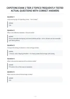 Capstone Exam 2 Tier 2 Topics Frequently Tested&NewLine;Actual Questions With Correct Answers&NewLine;