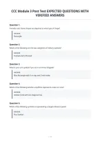 Ccc Module 3 Post Test Expected Questions With&NewLine;Verified Answers