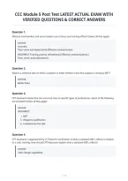 Ccc Module 5 Post Test Latest Actual Exam With&NewLine;Verified Questions & Correct Answers