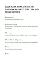 Essentials Of Human Anatomy And&NewLine;Physiology Ii Complete Study Guide With&NewLine;Solved Questions