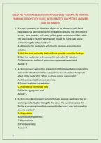 Nclex-Rn Pharmacology Exam Review 2026 &sol; Complete Nursing &NewLine;Pharmacology Study Guide With Practice Questions&comma; Answers &NewLine;And Rationales 