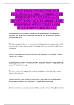 WGU D664 Learners and Learning Science Objective Assessment Exam &ndash; Complete Study Guide and Practice Questions