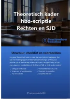 Theoretisch kader hbo-scriptie Rechten en SJD &vert; Structuur&comma; checklist & voorbeelden &vert; Editie 2026