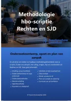 Methodologie hbo-scriptie Rechten en SJD &vert; Onderzoeksopzet&comma; checklist & voorbeelden &vert; Editie 2026