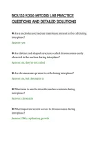 Biol133 K006 Mitosis Lab Practice&NewLine;Questions And Detailed Solutions