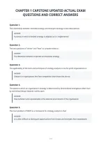 Chapter 1 Capstone Updated Actual Exam&NewLine;Questions And Correct Answers&NewLine;